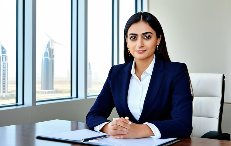 감정인식 AI의 가치 및 윤리적 측면 - **Professional Businesswoman in Modern Office:** A professional businesswoman in a modest business s...