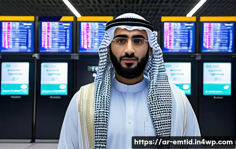 감정인식 AI와 얼굴 인식 기술의 차이 - A detailed digital portrait of an Arab man in traditional clothing (thobe and keffiyeh), standing in...